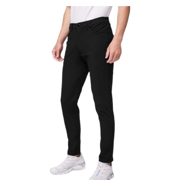 Lululemon Men’s ABC Pant Slim Warpstreme Black Size 28 - Picture 2 of 11